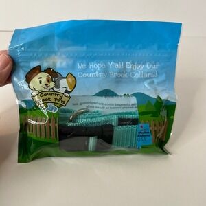 Country Brook Petz Dog Collar Aqua Size L